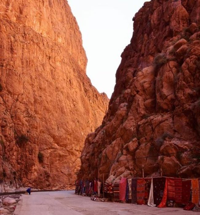 Morocco's Northern & Desert landscapes Head south into the Sahara Desert at Merzouga, where you’ll spend a magical night under the stars in a Berber camp and enjoy a camel ride over the Erg Chebbi dunes