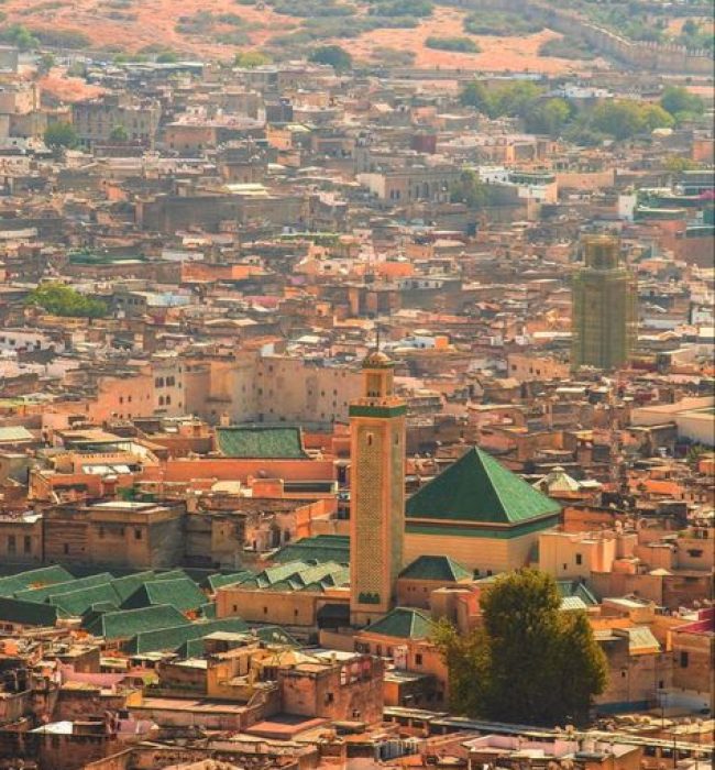 Morocco's Northern & Desert landscapes, followed by Fez. In Fez’s medina, discover medieval architecture, colorful tanneries, and lively souks, fully immersing yourself in Morocco’s northern culture.